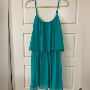 Gianni Bini aqua green dress- small.